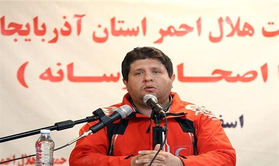 درآمدهای پایدار هلال احمر آذربایجان شرقی 3 برابر شده است