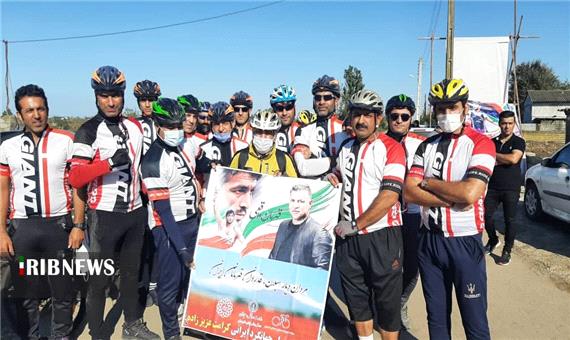 دوچرخه‌سوار اردبیلی پیام قدردانی مردان دیار سبلان را به حسن یزدانی اعلام کرد