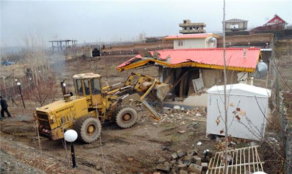 35 مورد ساخت و ساز غیرمجاز در مراغه تخریب شد