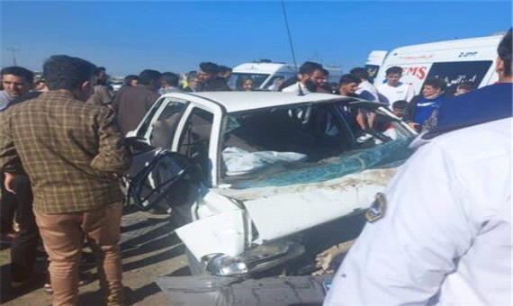 یک فوتی و 5 مصدوم در حادثه تصادف رانندگی در جاده پارس‌آباد-بیله‌سوار