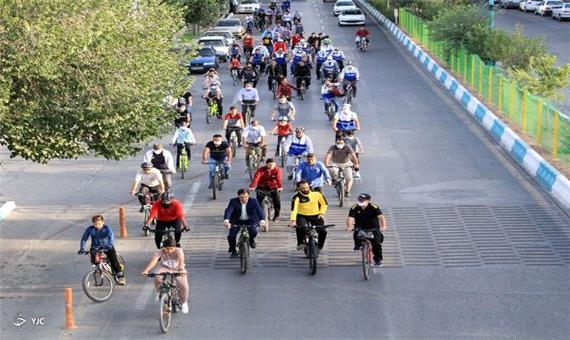 برگزاری همایش دوچرخه سواری همگانی در مهاباد