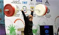 نفرات برتر مسابقات وزنه‌برداری دختران اردبیل