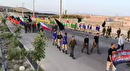 پیاده روی سربازان جامانده از زیارت اربعین در مراغه
