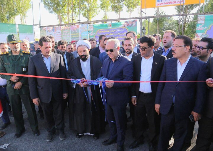 افتتاح طرح های راهداری در شهرستان هشترود با حضور استاندار