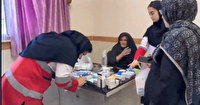 کاروان سلامت هلال احمر در روستاهای ترکمانچای