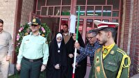 همراهی فرمانده انتظامی آذربایجان غربی با فرزند شهید از خانه تا مدرسه