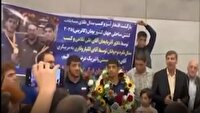 استقبال از کشتی گیران آذربایجان شرقی