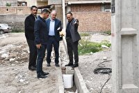 نظارت میدانی سرپرست فرمانداری ماکو بر روند اجرای پروژه‌های بهسازی معابر روستای کشمش‌تپه