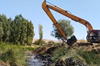 لایروبی ۵۳ کیلومتر رودخانه در آذربایجان غربی