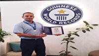 تجلیل از رکورددار گینس در تبریز