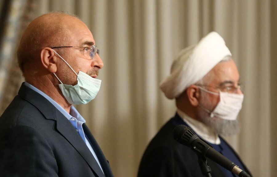 مجلس روحانی را به توپ بست | پشت پرده هم‌صدایی قالیباف و تندرو‌ها علیه حسن روحانی و ظریف چیست؟