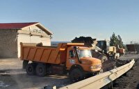جمع‌آوری نخاله‌های ساختمانی در جاده شهید کلانتری ارومیه