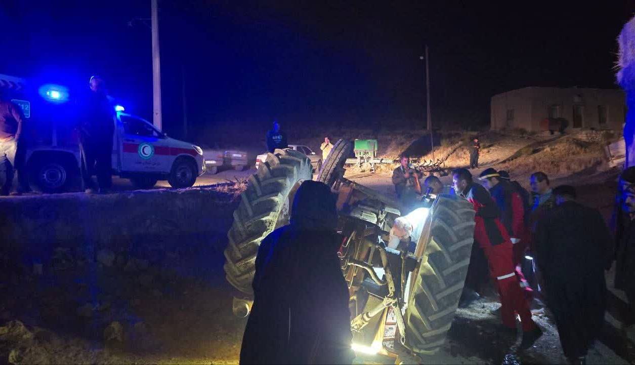 جان‌باختن یک تن در واژگونی تراکتور در بوکان