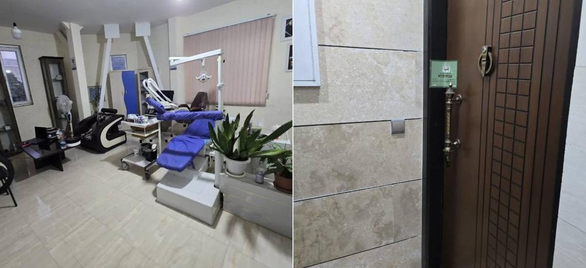 پلمب یک محل دندانپزشکی غیرمجاز در پارس آباد