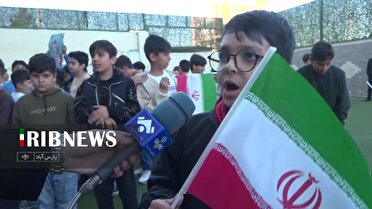 آمادگی دانش آموزان برای حضور در راهپیمایی ۱۳ آبان