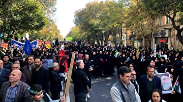 برگزاری راهپیمایی ۱۳ آبان در آذربایجان شرقی