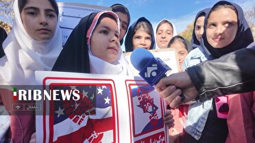 خروش مردم ولایتمدار سراسر استان اردبیل علیه استکبار جهانی