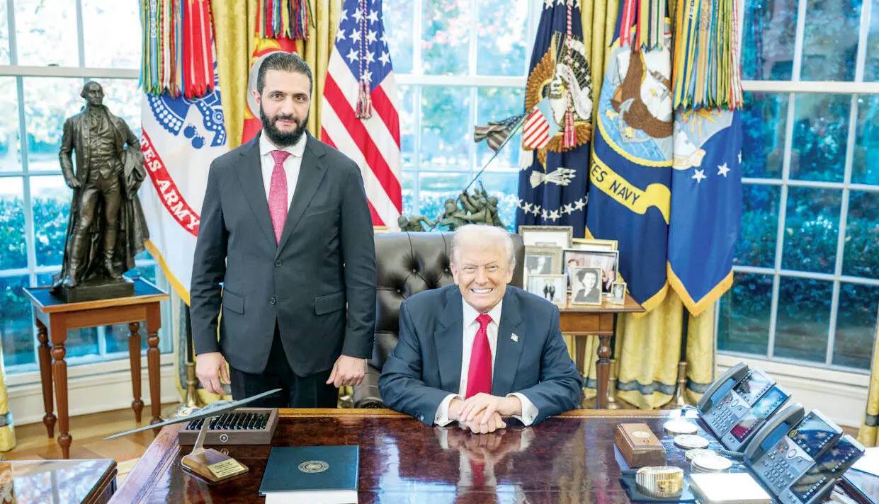 بیضه زاغ؛ درباره عکسی از جولانی و ترامپ