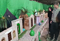 برپایی نمایشگاه خیمه فاطمیه در مراغه