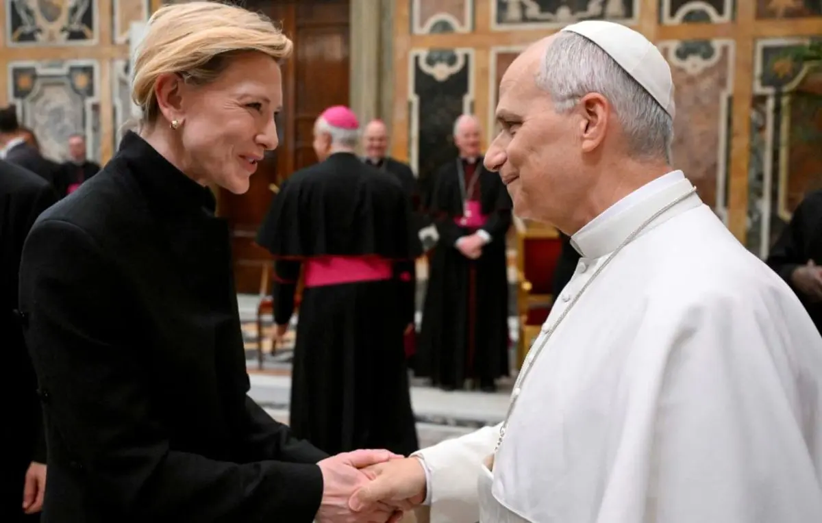 دیدار پاپ با ستاره‌های هالیوود