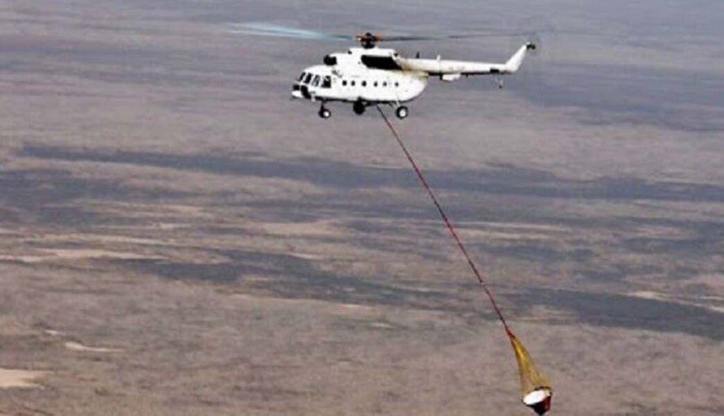 بالگرد آتش‌ نشان وارد عملیات اطفای حریق در جنگل‌های جلفا شد