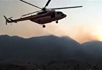 دید پایین مانع پرواز بالگرد اطفای حریق جنگل‌های جلفا