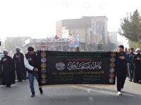 برپایی دسته عزاداری همزمان با سالروز شهادت حضرت فاطمه‌الزهرا (س) در چهاربرج