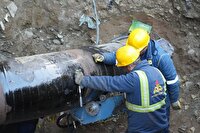 جابجایی خطوط ۳۰ و ۲۴ اینچ تقاطع آذربایجان ارومیه در مرحله نهایی