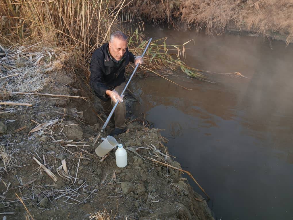 پایش کیفی و نمونه‌برداری آب رودخانه‌های نازلو و روضه‌چای ارومیه
