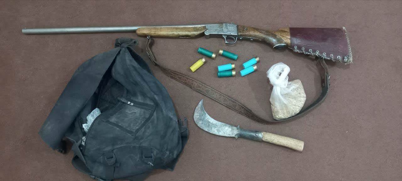 دستگیری شکارچی متخلف در منطقه حفاظت‌شده خلخال