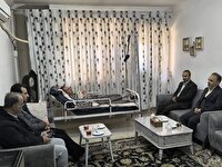 عیادت فرماندار بوکان و معاون صداوسیمای آذربایجان غربی از خبرنگار رسانه ملی