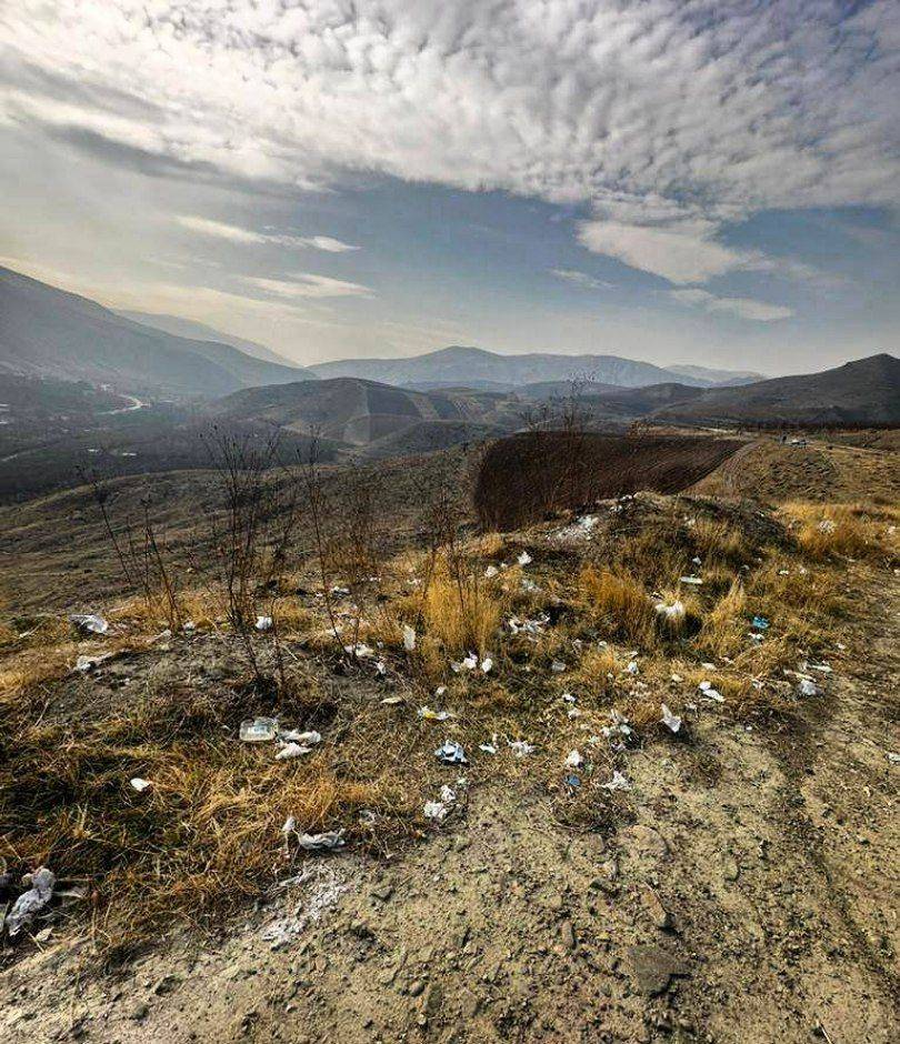 پاکسازی ارتفاعات روستای ایولی ارومیه در روز جهانی خاک