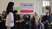 اجرای کاروان سلامت هلال‌احمر در بوکان