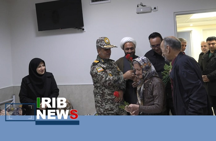 دیدار فرمانده گروه پدافندهوایی تبریز با سالمندان