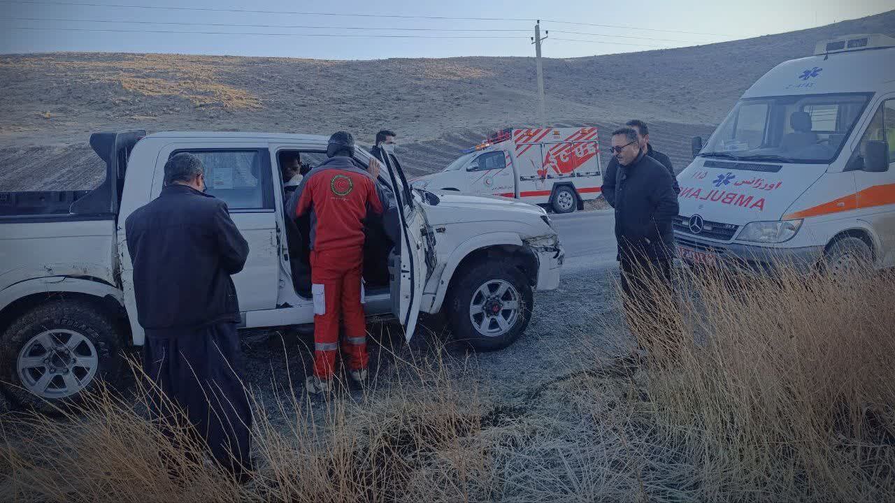 مصدومیت یک تن درسانحه رانندگی محور پیرانشهر _ اشنویه