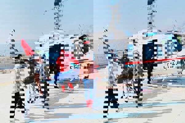 یک بیمار از کشور ترکیه از طریق فرودگاه ارومیه به مشهد منتقل شد