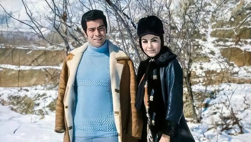 سفر در زمان؛ تصویر بهروز وثوقی و پوری بنایی در فیلم «دنیای آبی» سال ۱۳۴۸