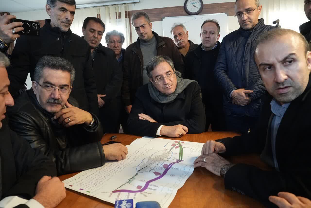 بازدید استاندار آذربایجان‌غربی از روند اجرای طرح کنارگذر بوکان