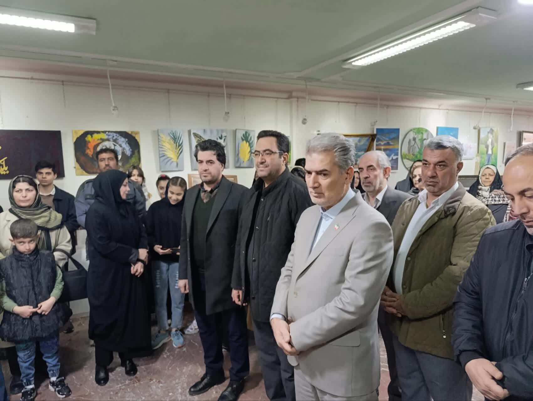 افتتاح نهمین نمایشگاه گروهی هنر‌های تجسمی سلماس