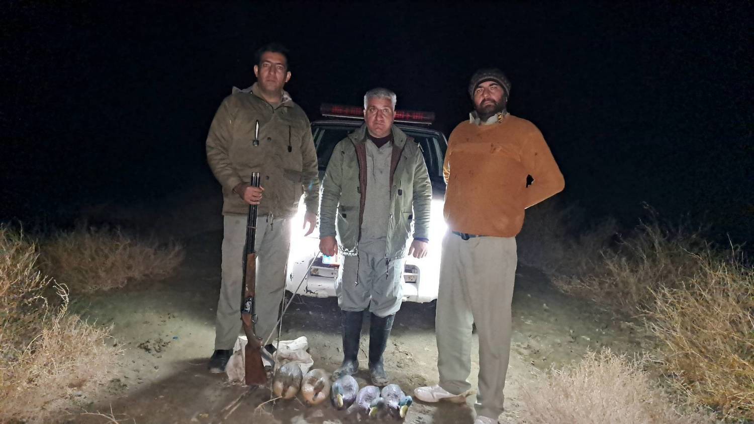 دستگیری دو نفر متخلف شکار وصید  در پارک ملی دریاچه ارومیه