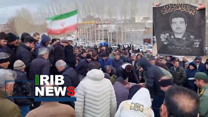 تشییع پیکر مادر شهید دفاع مقدس ۱۲ روزه در بستان آباد