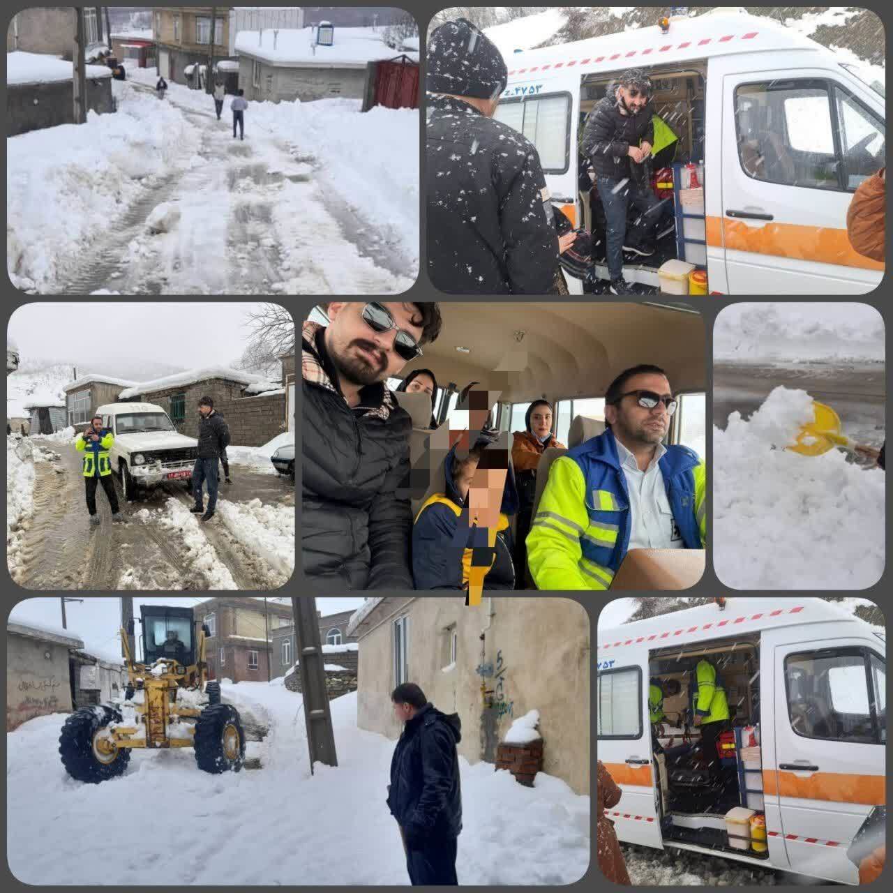 ‍ انـتقال مـوفق دو مـادر بـاردار از مـیرآباد و روسـتای کانی شیـنکه سردشت به مـراکز درمـانی