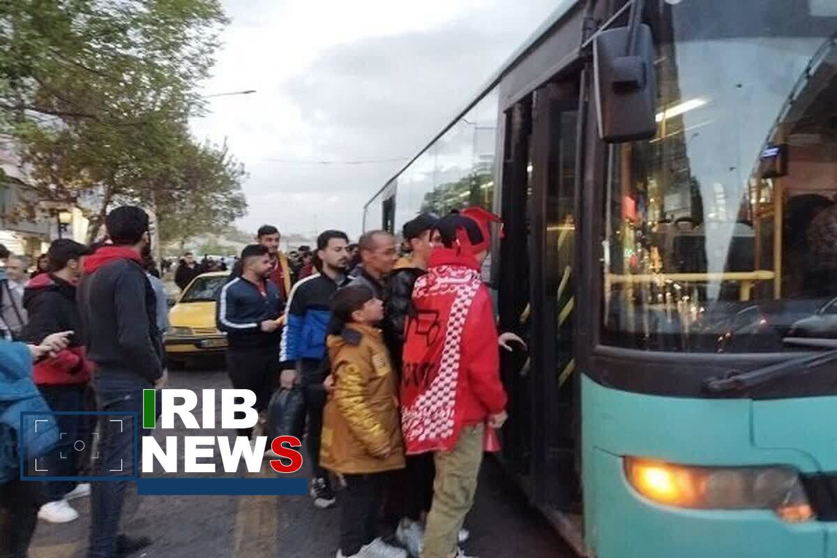 سرویس دهی اتوبوسرانی تبریز برای تماشاگران بازی تراکتور – ملوان