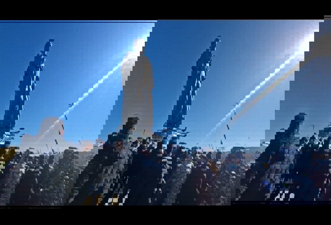 رونمایی از تندیس شهید رئیسی در اردبیل