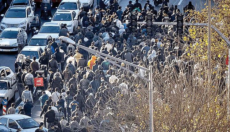 نقشه پراکندگی اعتراضات