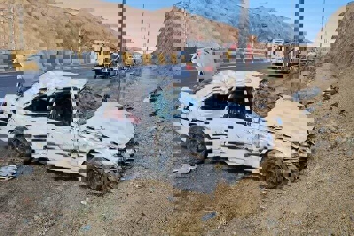 واژگونی خودرو در محور جاده انهر ارومیه ۶ مصدوم برجا گذاشت