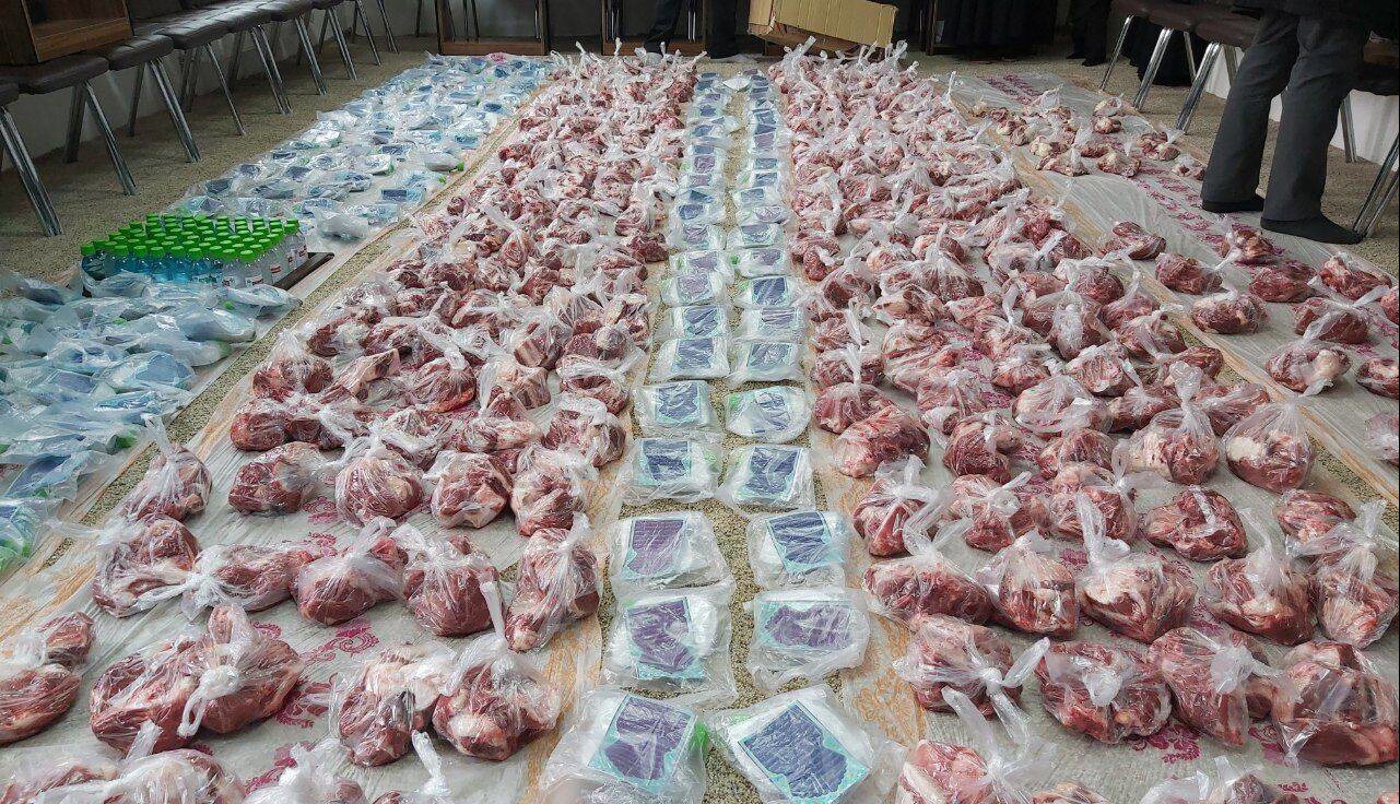توزیع ۲ تن گوشت قربانی بین نیازمندان مراغه
