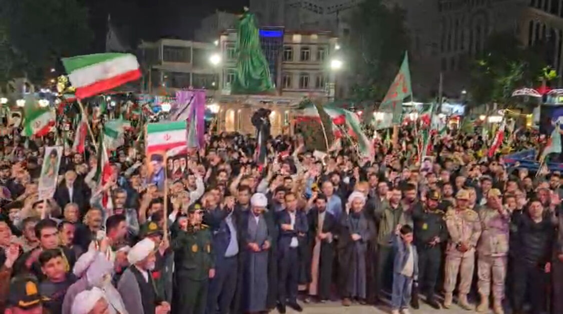 مردم خوی در نودمین موج مقاومت ملی در خیابان بودند