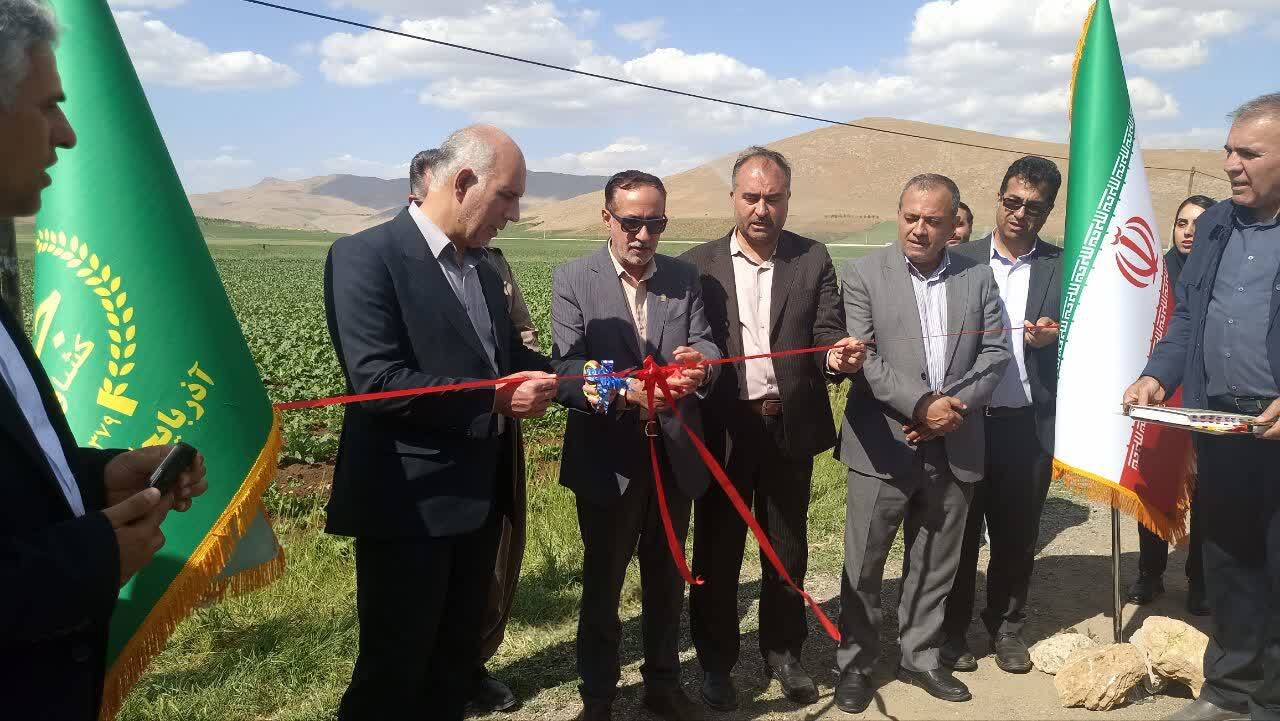 افتتاح طرح ۷ هکتاری شبکه آبیاری تحت فشار و زهکشی در پیرانشهر