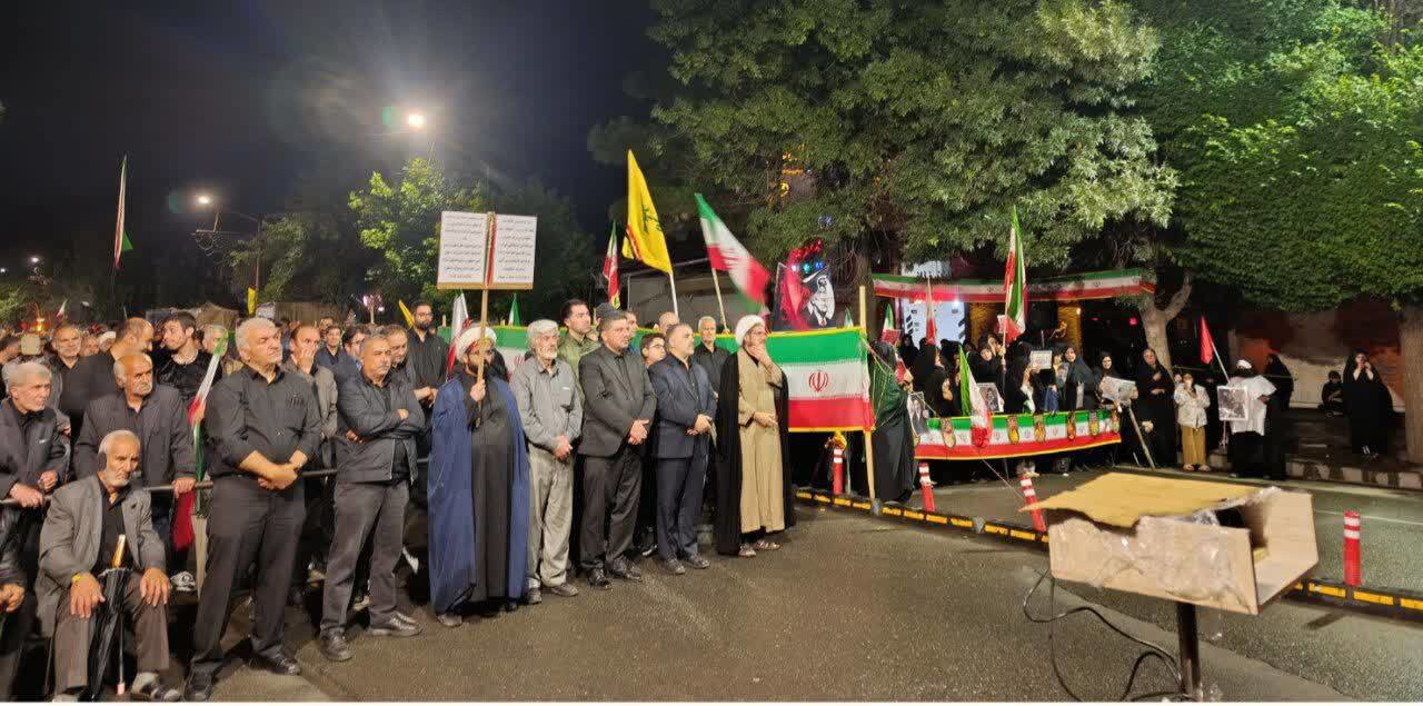تجمع وداع با آقای شهید ایران در سلماس
